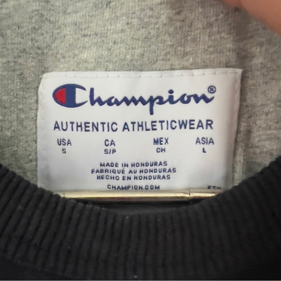 Navy blue Champion crew neck sweatshirt S - Picture 2 of 4